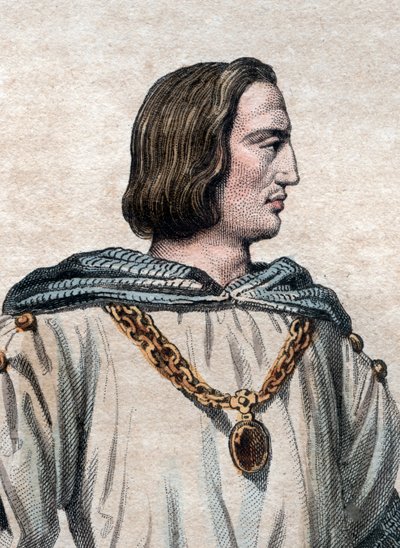 Portrait of Philip II Augustus (1165-1223), King of France by French School